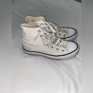 white platform converse